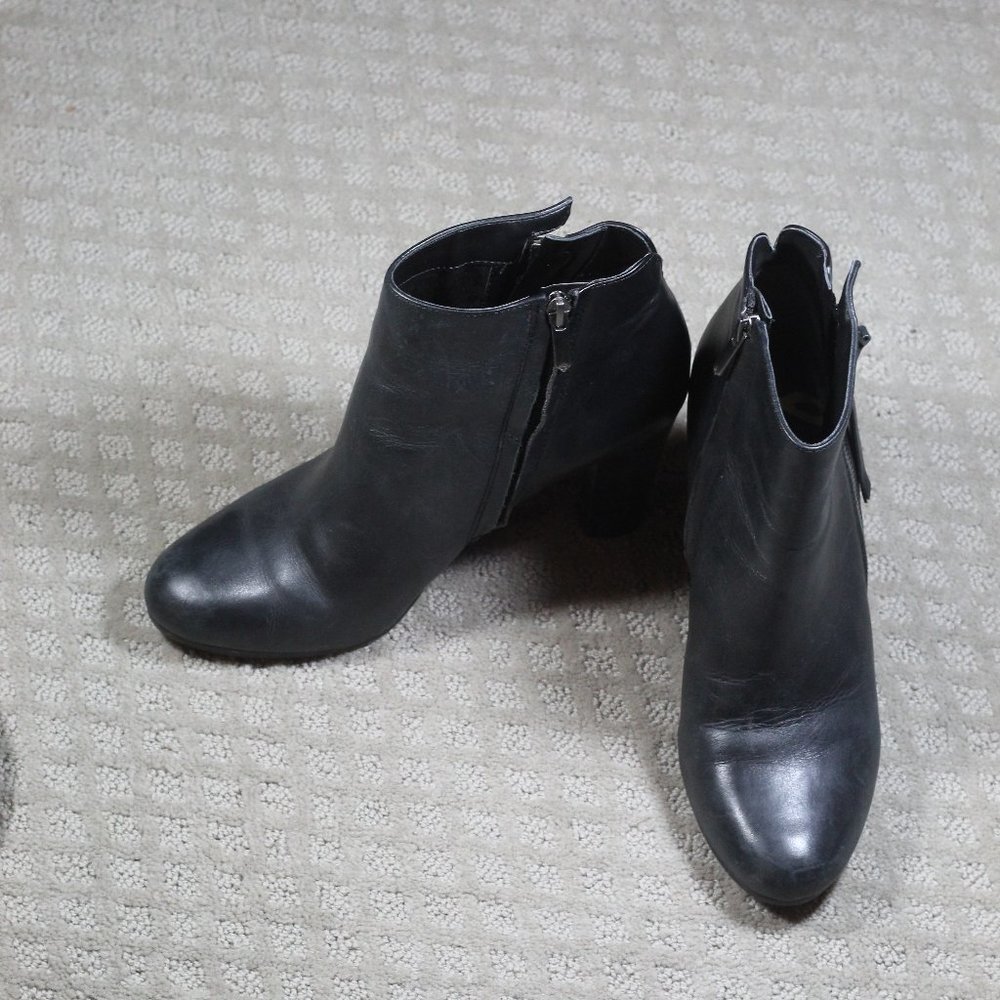 Sam Edelman Size 10 Black Ankle 4" Heeled Boots